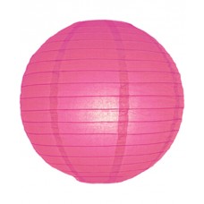 8" Paper Lantern Fuschia Regular Wire